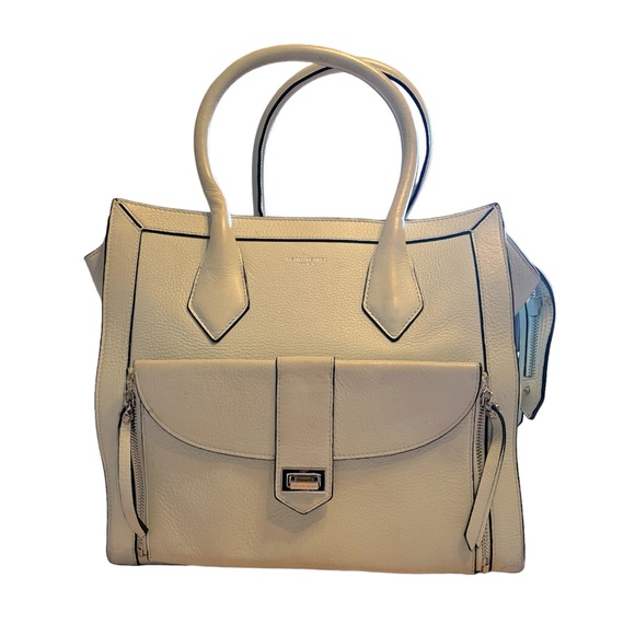 Henri Bendel Rivington Light Green Large Convertible Tote Rare - Picture 2 of 16